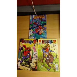 Badger #2 #3 #9 Mike Baron Image Comics Set Norbert Sykes Black and White Iconic
